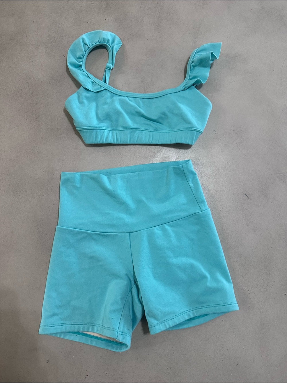 Jo+Jax Kids Aqua Two-Piece Active Set - Top and Shorts